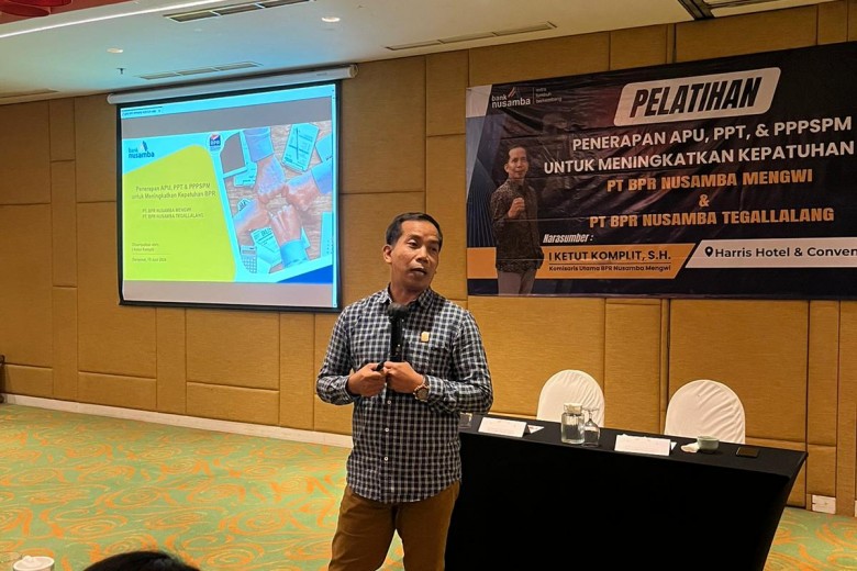 Pelatihan Penerapan APU, PPT, dan PPPSPM pada BPR Nusamba Mengwi 2024